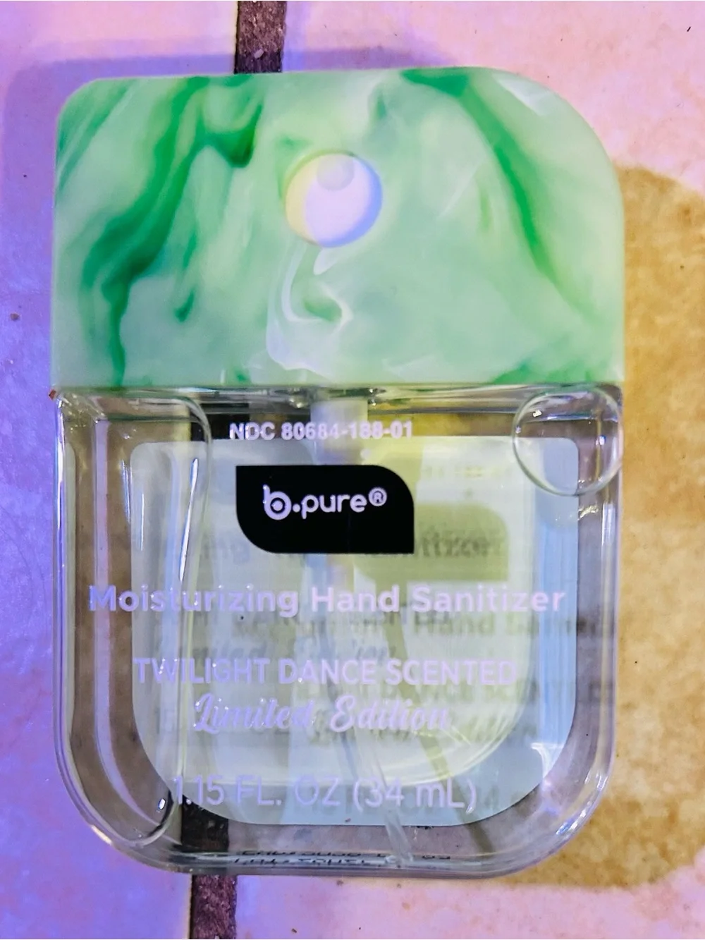 NWT-Set of 7 bPure Moisturizing Hand Sanitizer. 1.15 fl oz / 34 ml.,
